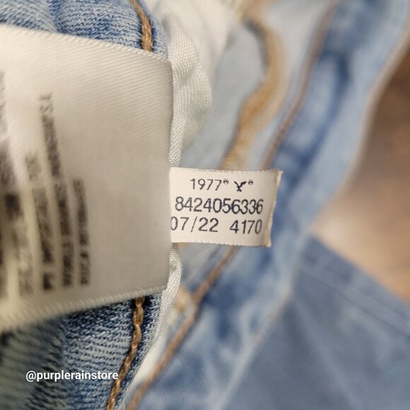 American Eagle Jeans 18 R Super Hi Rise Flare Next Level Stretch Medium Light - Picture 7 of 13